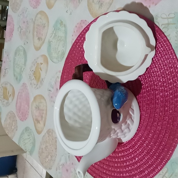 CERAMIC TELEFLORA BIRDHOUSE TEAPOT/PLANTER - Picture 4 of 11